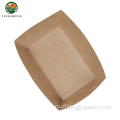 Крафтная бумажная коробка для лодки форма крафт -контейнер